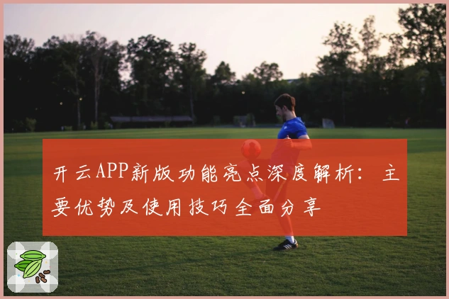 开云APP新版功能亮点深度解析：主要优势及使用技巧全面分享